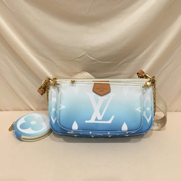Louis Vuitton Blue Monogram Giant By the Pool Multi Pochette Crossbody Bag Sku# 73404