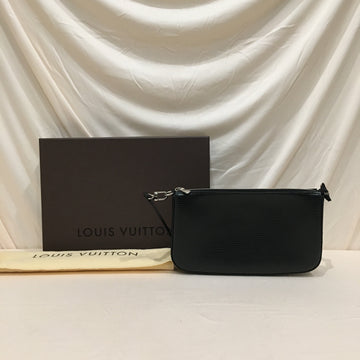 Louis Vuitton Black Epi Leather Pochette Accessories Clutch Sku# 73341