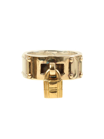 HERMES Kelly Ring Silver/Gold