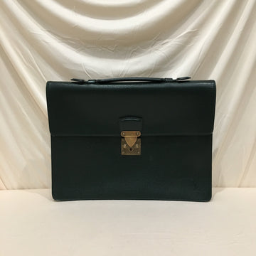 Louis Vuitton Green Taiga Serviette Conseiller Briefcase Sku# 73520