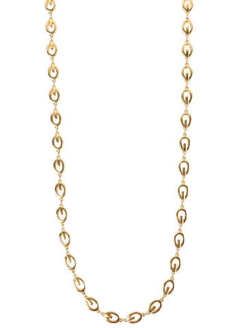 GIVENCHY G Plate Chain Necklace Gold