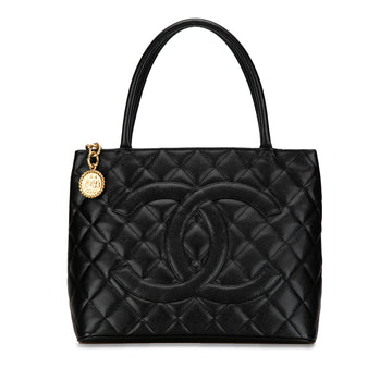 CHANEL Caviar Medallion Tote Tote Bag