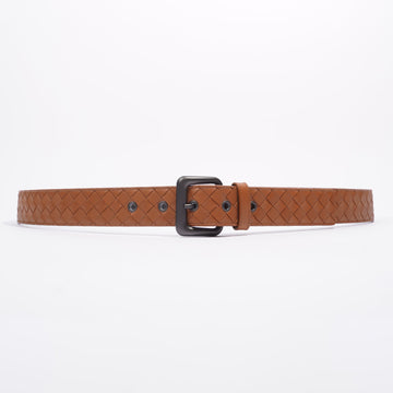 Bottega Veneta Intrecciato Belt Brown Leather 42 / 105