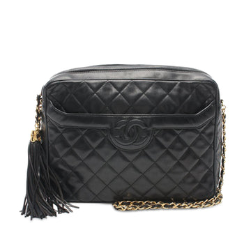 CHANEL CC Quilted Lambskin Tassel Crossbody Crossbody Bag