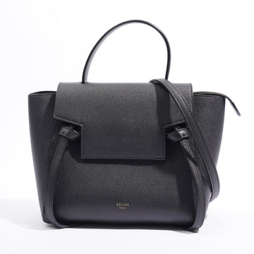 Celine Micro Belt Black Calfskin Leather