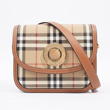 Burberry Elizabeth Bag Vintage Check Coated Canvas Small