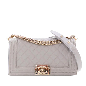 CHANEL Medium Caviar Boy Flap Crossbody Bag