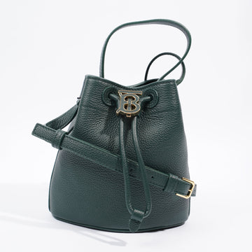 Burberry Mini TB Bucket Bag Vine Grained Leather