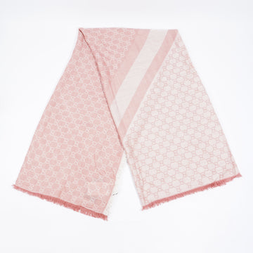 Gucci GG Scarf Pink Wool