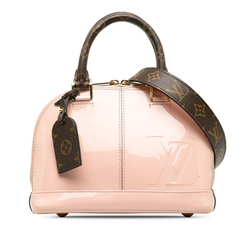 LOUIS VUITTON Vernis Miroir Alma BB Satchel