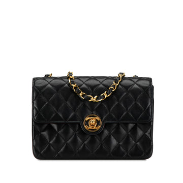 CHANEL Mini CC Quilted Lambskin Flap Crossbody Crossbody Bag