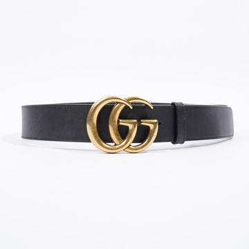 Gucci Marmont Belt Black / Gold Leather 80cm 32
