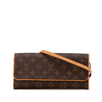 LOUIS VUITTON Monogram Pochette Twin GM Crossbody Bag