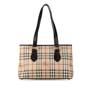 BURBERRY Haymarket Check Tote Tote Bag