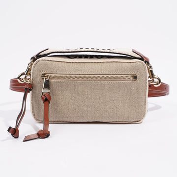 Chloe Woody Belt Bag Beige Canvas