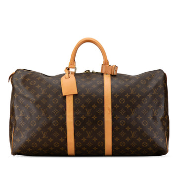 LOUIS VUITTON Monogram Keepall 55 Travel Bag