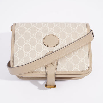 Gucci Mini Crossbody Beige Coated Canvas