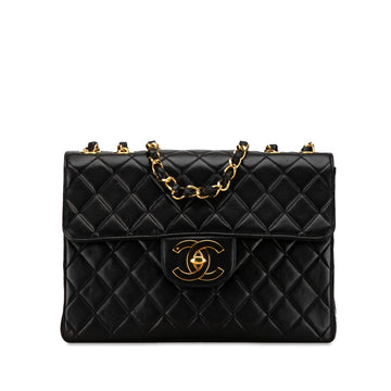 CHANEL Jumbo XL Classic Lambskin Single Flap Shoulder Bag