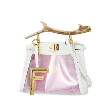 FENDI Momoko Ando Collaboration Mini Deer Antler Vinyl Peekaboo Satchel