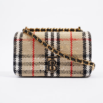 Burberry Lola Mini Bag Beige / Black / White Mini