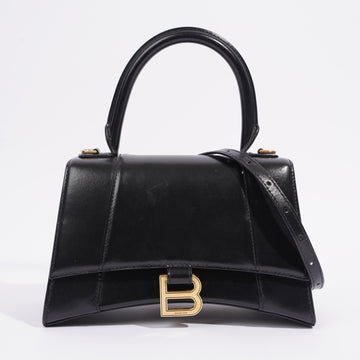 Balenciaga Hourglass Black Leather Small