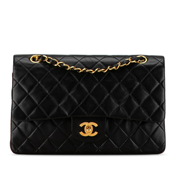 CHANEL Medium Classic Lambskin Double Flap Shoulder Bag