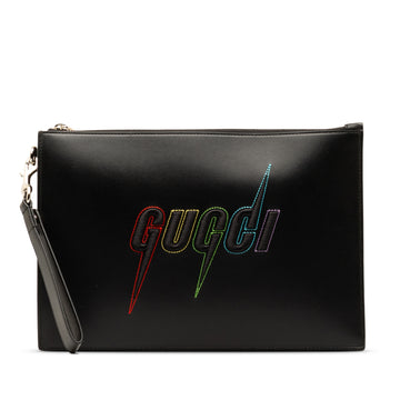 GUCCI Rainbow Blade Clutch Bag