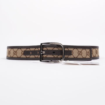 Gucci Belt Supreme / Brown Canvas 85cm 34