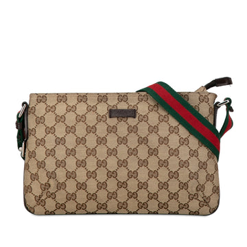 GUCCI GG Canvas Web Crossbody Crossbody Bag