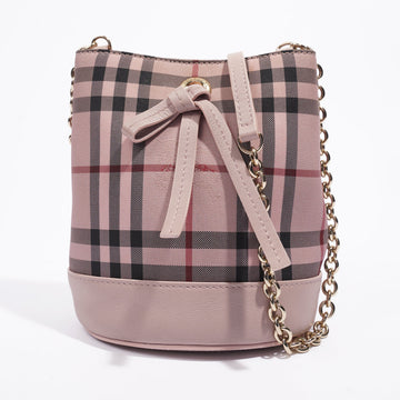 Burberry Mini Bucket Horseferry Pink Nylon