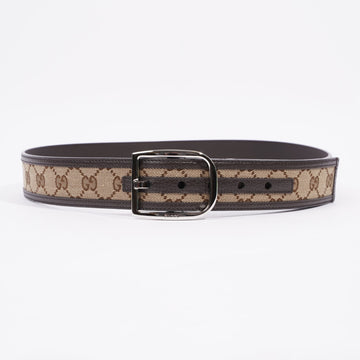 Gucci Classic Buckle Reversible Belt Brown GG Supreme / Brown Leather Leather 90cm 36