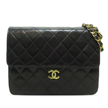 CHANEL CC Quilted Lambskin Chain Flap Shoulder Bag