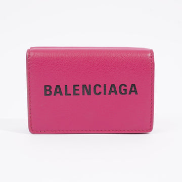 Balenciaga Bifold Purse Pink Leather