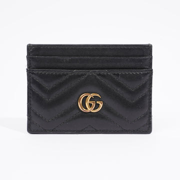 Gucci Marmont Card Holder Black Leather