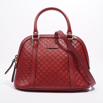 Gucci Dome Bag Red Leather Small