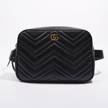 Gucci Marmont Belt Bag Black Matelasse Leather 80cm 32