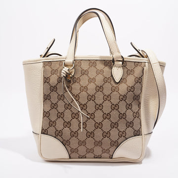 Gucci Bree GG Bag White and monogram Canvas Small