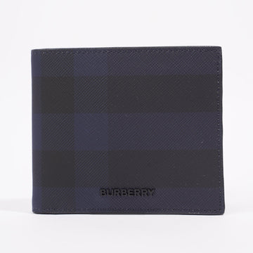 Burberry Bifold Wallet Black / Blue Leather