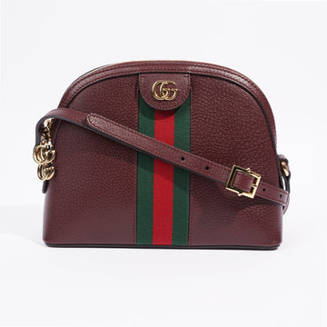 Gucci Ophidia GG Shoulder Bag Wine / Green / Red Leather