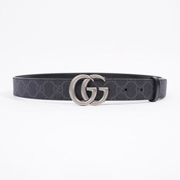 Gucci GG Marmont Reversible Belt Black GG Supreme Canvas 85cm 34