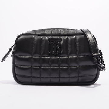 Burberry Lola Camera Bag Black Leather Mini