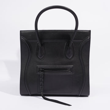 Celine Luggage Phantom Black Leather Medium