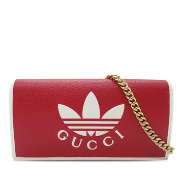 GUCCI Adidas Leather Wallet on Chain Crossbody Bag