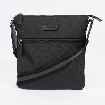 Gucci GG Supreme Messenger Bag Black Canvas