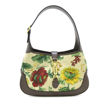 GUCCI Small Canvas Flora Jackie 1961 Crossbody Bag