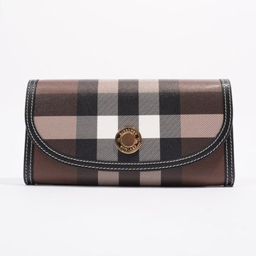 Burberry Halton Wallet Dark Birch Brown Canvas