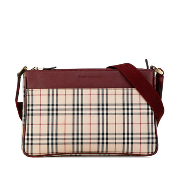 BURBERRY House Check Canvas Crossbody Crossbody Bag