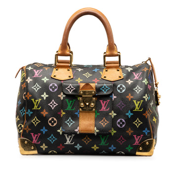 LOUIS VUITTON Monogram Multicolore Speedy 30 Boston Bag