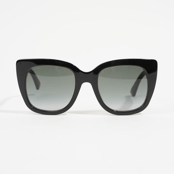 Gucci Square Sunglasses Black Acetate 51mm 22mm