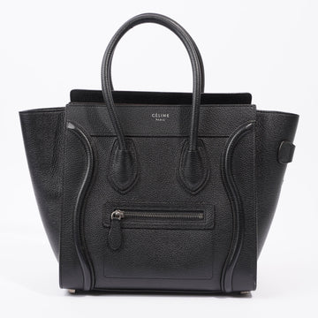 Celine Micro Luggage Black Leather